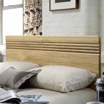 Flute oak Zip and Link divan bed headboards