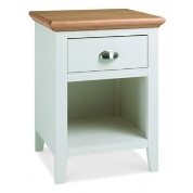 Hampstead two tone 1 drawer bedside cabinet. Only 239