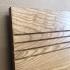 Grooved Wooden Bed Headboard.  - view 5